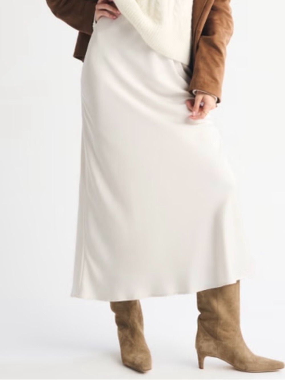 Cream Maxi Skirt